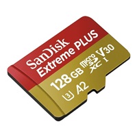 SanDisk micro SDXC karta 128GB Extreme PLUS (200 MB/s Class 10, UHS-I U3 V30) + adaptér