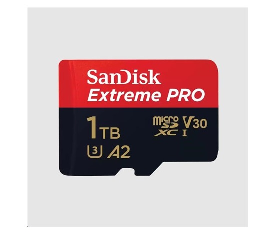 SanDisk micro SDXC karta 1TB Extreme PRO (200 MB/s Class 10, UHS-I U3 V30) + adaptér