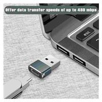 PremiumCord USB redukce USB C - USB2.0 A (F/M)