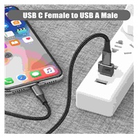 PremiumCord USB redukce USB C - USB2.0 A (F/M)