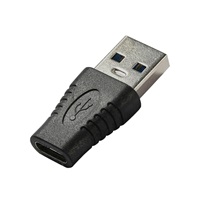 PremiumCord USB redukce USB 3.0 A - USB-C  (M/F), černá