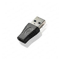PremiumCord USB redukce USB 3.0 A - USB-C  (M/F), černá
