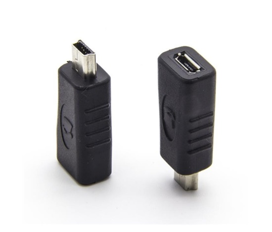 PremiumCord USB redukce USB2.0 Micro B - USB2.0 Mini 5PIN (F/M)