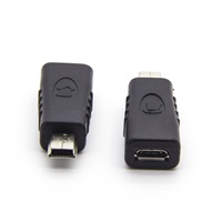 PremiumCord USB redukce USB2.0 Micro B - USB2.0 Mini 5PIN (F/M)