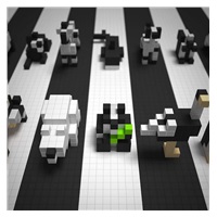 PIXIO Black & White Animals magnetická stavebnice