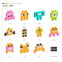 PIXIO Mini Monsters magnetická stavebnice