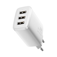 Baseus kompaktní nabíječka 3U 17W EU, bílá