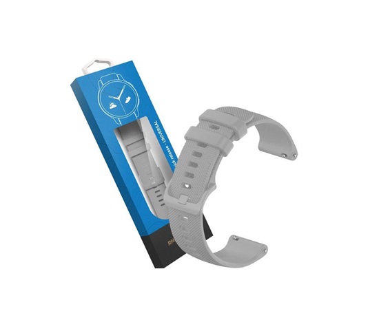 RhinoTech univerzální silikonový řemínek Quick Release 18mm, šedá