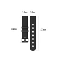 RhinoTech univerzální silikonový řemínek Quick Release 18mm, šedá