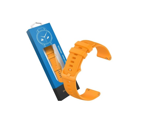 RhinoTech univerzální silikonový řemínek Quick Release 18mm, oranžová