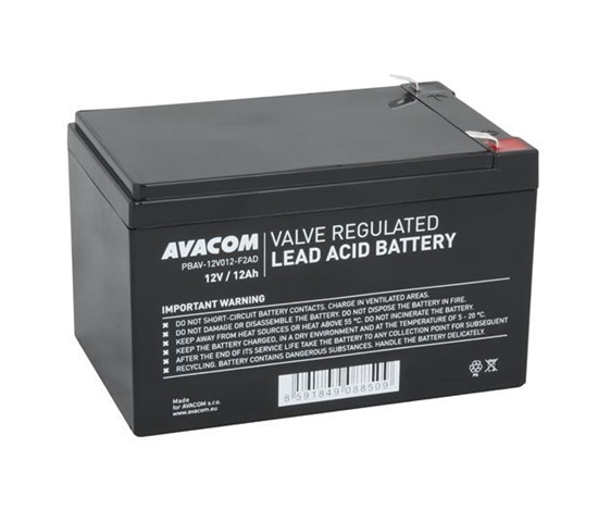 AVACOM baterie 12V 12Ah F2 DeepCycle (PBAV-12V012-F2AD)