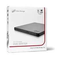 BAZAR - HITACHI LG - externí mechanika DVD-W/CD-RW/DVD±R/±RW/RAM GP57ES40, Slim, Silver, box+SW - Poškozený obal (Komple