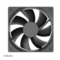 AKASA ventilátor Smart Black, 12cm fan, HD bearing