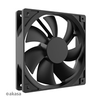 AKASA ventilátor Smart Black, 12cm fan, HD bearing