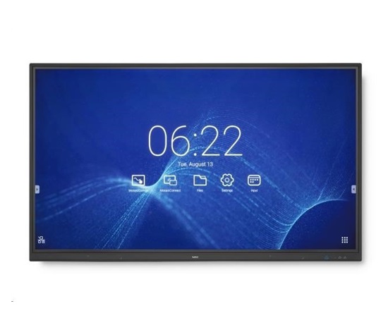 SHARP/NEC LCD 65" MultiSync CB651Q-2, 3840x2160, 350nit, 1200:1, 8ms, 12/7, VGA, HDMI, RS232, LAN, Dotyk, OPS Slot