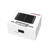 AXAGON ADSA-D25, USB 3.2 Gen 1 - 2x SATA 6G 2.5" SSD/HDD CLONE MINI stacja dokująca