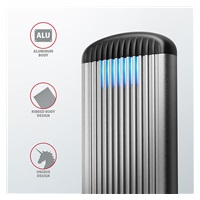 AXAGON EEM2-SA, USB micro-B 3.2 Gen 1 - M.2 SATA SSD metalowy RIBBED box, bezśrubowy