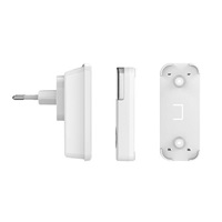 Solight bezdrátový zvonek, do zásuvky, 200m, bílý, learning code