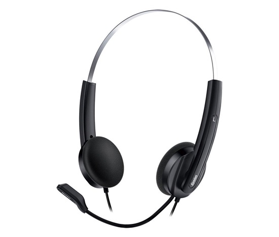 GENIUS sluchátka HS-220U/ USB/ černo-stříbrný