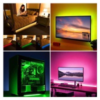 Solight LED RGB pásek pro TV, 2x 50cm, USB, vypínač, dálkový ovladač