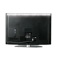 Solight LED pásek pro TV, 100cm, USB, vypínač, studená bílá