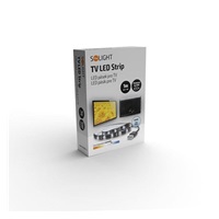 Solight LED pásek pro TV, 100cm, USB, vypínač, studená bílá