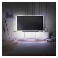 Solight LED pásek pro TV, 100cm, USB, vypínač, studená bílá