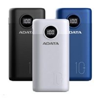 ADATA PowerBank AP10000 - externí baterie pro mobil/tablet 10000mAh, bílá (37Wh) USB-C
