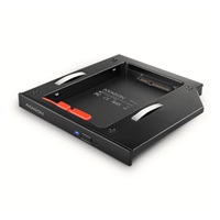 AXAGON RSS-CD12 ramka na 2,5" SSD/HDD do gniazda DVD, 12.7 mm, LED, aluminium