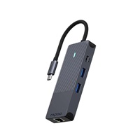 RAPOO adaptér UCM-2004, 8-in-1 USB-C Multiport Adapter