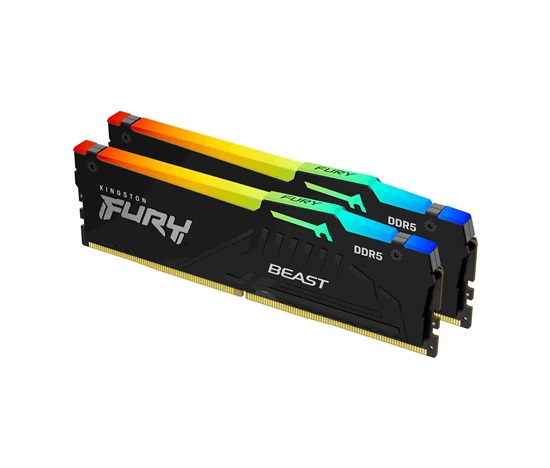 KINGSTON DIMM DDR5 32GB (Kit of 2) 5600MT/s CL40 FURY Beast RGB