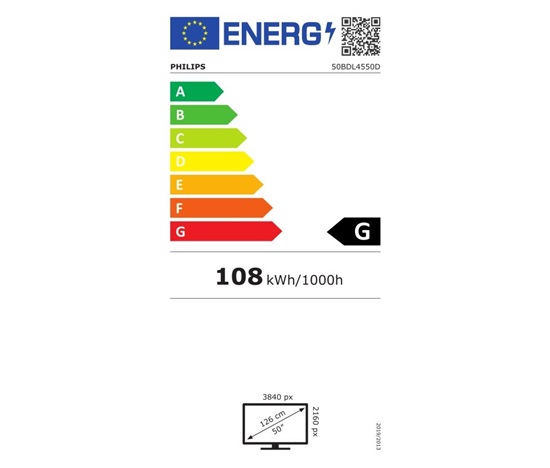 Philips LED display 50" 50BDL4550D/00