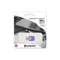 Kingston Flash Disk 64GB DataTraveler microDuo 3C 200MB/s dual USB-A + USB-C