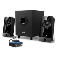 GENIUS reproduktory SW-2.1 300X/ 2.1/ 10W/ dřevěné/ černá