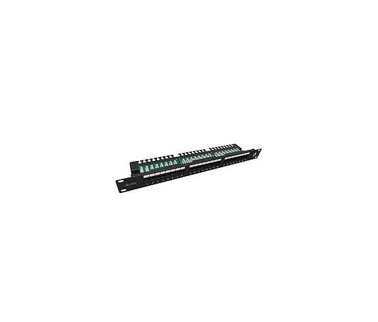 Solarix patch panel Solarix 24 x RJ45 CAT5E UTP z listwą 1U