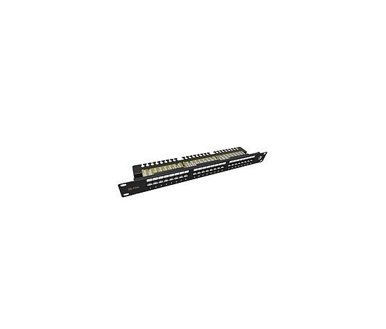 Solarix Patch panel Solarix 24 x RJ45 CAT6 UTP z listwą 1U