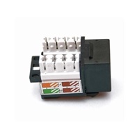 Keystone LEXI-Net Cat5E, UTP, duální svorkovnice, černý s vyvazovacím očkem