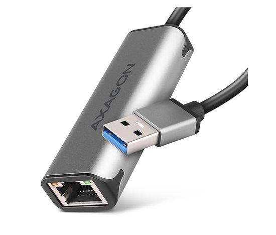 AXAGON ADE-25R, USB-A 3.2 Gen 1 - karta sieciowa 2.5 Gigabit Ethernet, Realtek 8156, automatyczna instalacja, szara