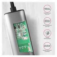 AXAGON ADE-25R, USB-A 3.2 Gen 1 - karta sieciowa 2.5 Gigabit Ethernet, Realtek 8156, automatyczna instalacja, szara