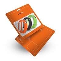 RhinoTech řemínek pro Xiaomi Mi Band 7, (3-pack), černá / oranžová / zelená