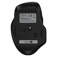 CONNECT IT Dual SmartSwitch bezdrátová myš, USB-A + C (+1x AA baterie zdarma), šedá