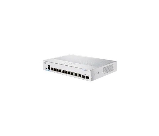 Cisco switch CBS250-8T-E-2G (8xGbE,2xGbE/SFP combo,fanless) - REFRESH