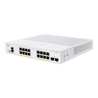 Cisco switch CBS350-16FP-2G-EU (16xGbE,2xSFP,16xPoE+,240W,fanless) - REFRESH