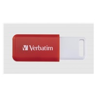 VERBATIM Flash Disk 16GB DataBar USB 2.0 Drive, červená