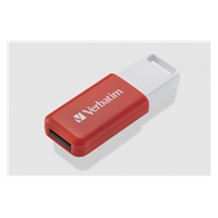 VERBATIM Flash Disk 16GB DataBar USB 2.0 Drive, červená