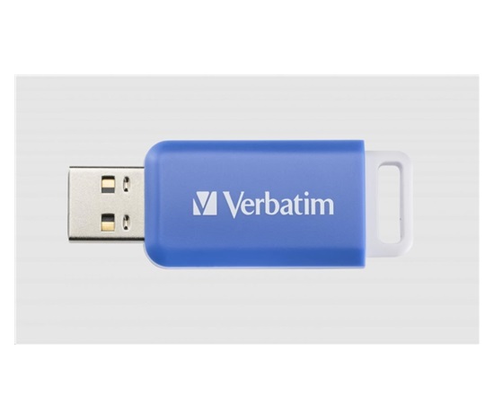 VERBATIM Flash Disk 64GB DataBar USB 2.0 Drive, modrá