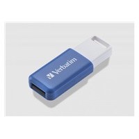 VERBATIM Flash Disk 64GB DataBar USB 2.0 Drive, modrá