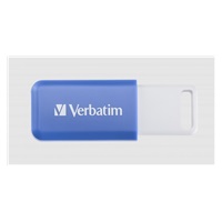VERBATIM Flash Disk 64GB DataBar USB 2.0 Drive, modrá