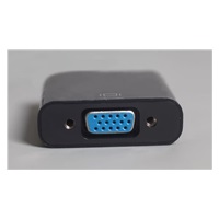 PremiumCord převodník HDMI na VGA se zvukem 3,5mm stereo jack, černá