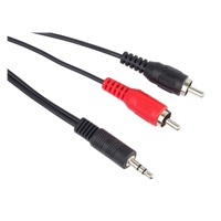 PremiumCord kabel Jack 3.5mm - 2xCINCH, M/M, 1,5m